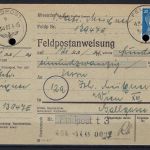 FP-Postanweisung Italien FP-Amt 22.4.1945, PpA Ostmark (06