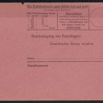 Späte FP-Postanweisung 3.5.45 Ostsudetenland, nicht mehr ausbezahlt (07