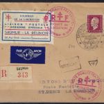 Frankreich Befreiung 1944, R-Brief Saumur-St. Denis, nur 25 Stk. (16