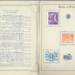 Brasilien 1945, Geschenkheft mit Mi 671-75 Probedrucke Kartonpapier (45