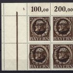 Bayern 1914, Mi 109 I ** VB Eckrand OL mit FFA Bauer BPP