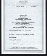 Bayern 1914, Mi 109 I ** VB Eckrand OL mit FFA Bauer BPP