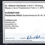 DR Germania ZD S 7 aa ° einwandfrei, KB Dr. Oechsner BPP, ungefaltet