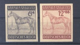 Dt. Reich Michel Nummer 857-58, Wien 1943 als Probedrucke