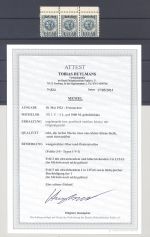 Memel Michel Nummer 182 als */** Dreierstreifen mit PF, FA BPP