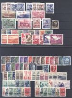 Dt. Bes. 2. WK, umfangreicher Posten auf 4 Steckkarten