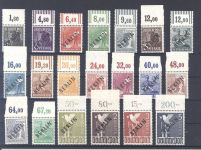 Berlin Michel Nummer 1-20, Schwarzaufdruck 1949 ** Oberrand gp. BPP