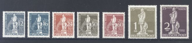 Berlin Michel Nummer 35-41 Weltpostverein 1949 **