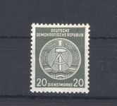 DDR Dienst Mi.Nr. 32y II xI, 20 Pfg. Freimarke 1956 **, geprüft VP