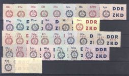 DDR Dienst ZKD 1965 Michel Nummer 1-30 **