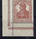 DR Germania, Mi 103 c ** Eckrand UL, gep. Weinbuch BPP