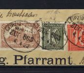 DR Mi 159 b auf Luxus Briefstück, gepr. Infla Berlin