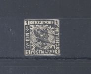 Bergedorf Michel Nummer 2, 1 S. Freimarke 1861 gestempelt, geprüft