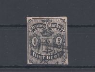 Bremen Michel Nummer 2, 5 Grote Freimarke 1856 gestempelt