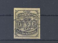Bremen Michel Nummer 3, 7 Grote Freimarke 1860 gestempelt, geprüft