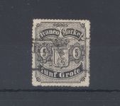 Bremen Michel Nummer 7, 5 Grote Freimarke 1862 gestempelt