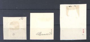 Saargebiet Michel Nr 27, 28 und 31 aus Sarre 1920 Briefstücke, geprüft