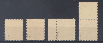 SBZ, 4 ** Farben aus Michel Nummer 37y, 15 Pfg. 1946 **, geprüft BPP