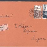 Dt. Reich, Brief mit Michel Nummer 415 W und 420 W OR nach Luzern