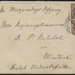 DSWA Brief aus Russland n. Windhuk an Regierungskommissar Dr. Rohrbach