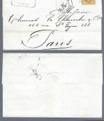 Frankreich 1857-1895, 15 Belege / Karten, Konvolut