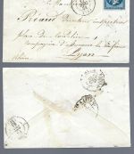 Frankreich 1857-1895, 15 Belege / Karten, Konvolut