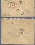 Frankreich 1857-1895, 15 Belege / Karten, Konvolut