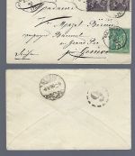 Frankreich 1857-1895, 15 Belege / Karten, Konvolut