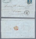 Frankreich 1857-1895, 15 Belege / Karten, Konvolut