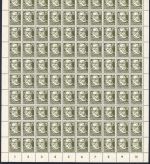 DDR Mi 334zaXI** (100) mit PF II (2) und IV (2), FFA Ruscher BPP