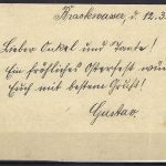 DSWA Wanderstempel Brackwasser auf GA n. Johannisthal (Berlin) 1907