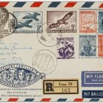 Österreich Kinderdorf-GA, Ballonpost n. Buenos Aires 1954
