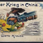 DAP China 1900, Seltene Propagandakarte" Der Krieg in China",