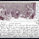 DAP China AK Chinesische Opiumraucher, Shanghai-Regensburg 1901