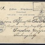 DAP China Boxeraufstand, AK Feldpost Tongku-Dresden 14.7.1901