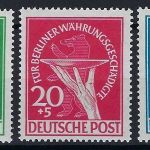 P) Berlin Mi 68-70** mit 70 I, geprüft Schlegel BPP