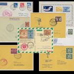 16 Belege Luftpost, Ballonpost, interessante Partie