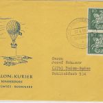 16 Belege Luftpost, Ballonpost, interessante Partie