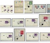 31 Belege meist DR FDC´s, mit Rändern, Bogenecken…