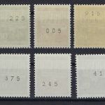 Bund BD Rollenmarken Mi 506-510 v / w ** einwandfrei
