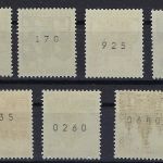 Bund KB Rollenmarken Mi 454-461 7 Werte ** komplett einwandfrei