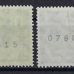 Bund Rollenmarken Mi 179,181,183-86 xWv R ** Schwarze Nr. komplett