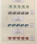 Berlin SWK Rollenmarken, komplette Serie der 5er Streifen **