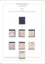 Mecklenburg-Schwerin, interessantes Sammlerblatt mit Michel Nr. 5