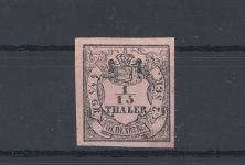 Oldenburg Michel Nummer 3, 1-15 Thaler Freimarke 1852 ungebraucht (*)