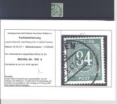 Alliierte Besetzung Mi.Nr. 936d, 84 Pfg. Ziffern gestempelt, Befund ArGe