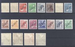 Berlin Michel Nummer 1-20, Schwarzaufdruck **, Markwerte geprüft BPP