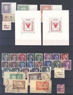 Dt. Lokalpost, umfangreicher **/gestempelter Posten auf 3 Steckkarten