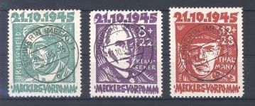 SBZ Michel Nummer 20-22, Opfer des Faschismus gestempelt, gp. BPP