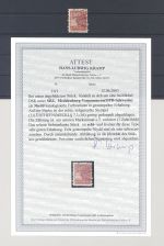 SBZ Michel Nummer 36ydd, 12 Pfg. dunkles Papier gestempelt, FA BPP